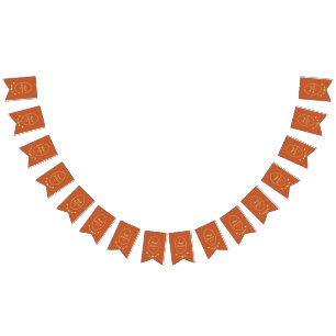 Terracotta Rose Wedding Bunting Flags Banner