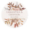 Terracotta Rust Flowers Boho Fall Foliage Wedding