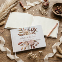 Terracotta Rust Flowers Boho Fall Foliage Wedding