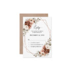 Terracotta Rust Pampas Grass Rustic Boho Wedding