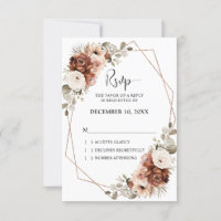 Terracotta Rust Pampas Grass Rustic Boho Wedding