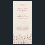 Terracotta Rustic Fall Wildflower Wedding Program<br><div class="desc">Guide your guests through your big day with this rustic terracotta floral wedding program. Featuring delicate fall wildflowers and a clean,  elegant layout. Perfect for an outdoor autumn ceremony or a barn wedding celebration.</div>