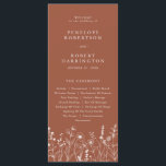 Terracotta Rustic Fall Wildflower Wedding Program<br><div class="desc">Guide your guests through your big day with this rustic terracotta floral wedding program. Featuring delicate fall wildflowers and a clean,  elegant layout. Perfect for an outdoor autumn ceremony or a barn wedding celebration.</div>