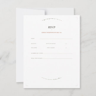 Terracotta Sage Botanical Wedding Invitation
