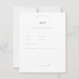 Terracotta Sage Botanical Wedding Invitation