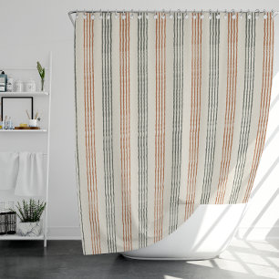 Terracotta Sage Modern Stripe Boho
