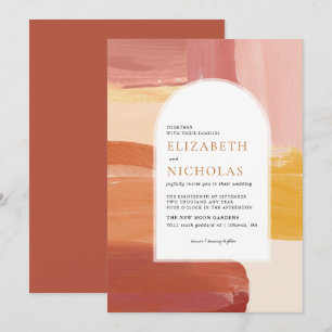 Terracotta Sunrise Invitation de mariage Boho