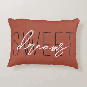 Terracotta Sweet Dreams Fall Autumn Colours Accent Pillow
