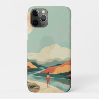 Terracotta Teal Boho River Mountain Journey