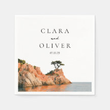 Terracotta Teal Cypress Serif Big Sur Wedding