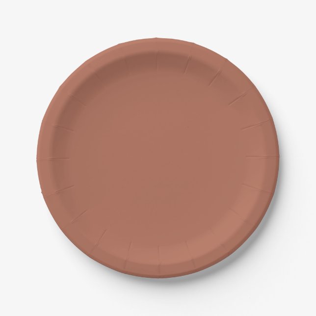 Terracotta Template Paper Plate (Front)