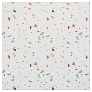 Terracotta Terrazzo with Sienna & Mint Green Fabric