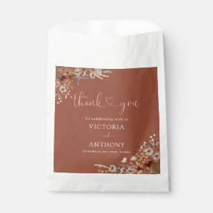 Terracotta Tiny Wildflower Bridal Shower Favour Ba Bag
