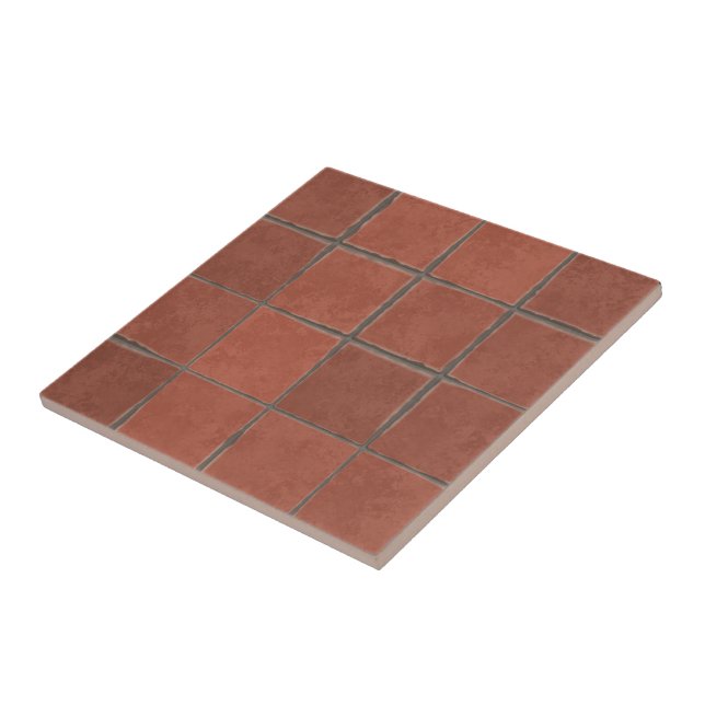 Terracotta Vintage Decorative Traditional Tile (Side)
