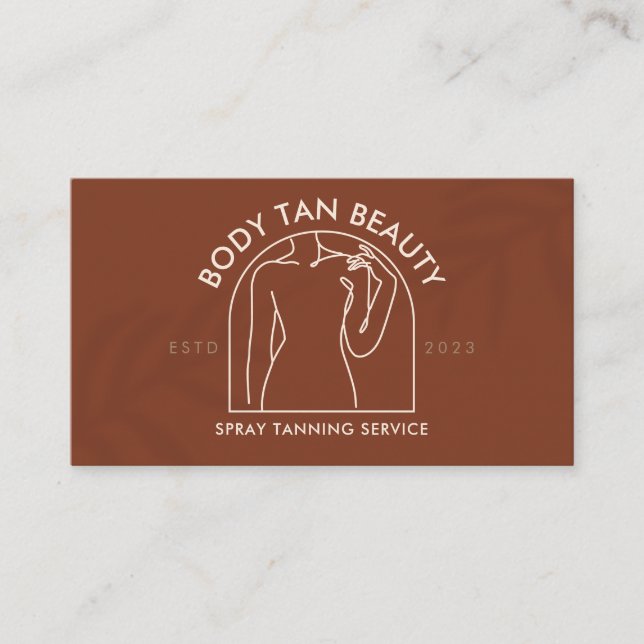 Terracotta Waist Body Sculpting Fitness Lingerie Business Card (Front)
