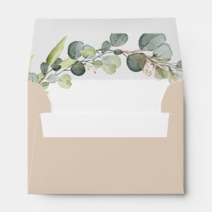 Terracotta Wedding Details Eucalyptus Greenery Envelope