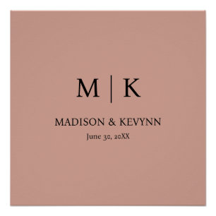 Terracotta  Wedding Poster