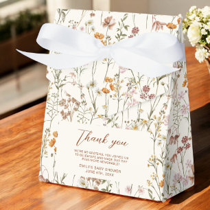 Terracotta Wildflower Boho Baby In Bloom Garden Favor Box