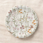 Terracotta Wildflower Boho Wedding In Bloom Garden Paper Plate<br><div class="desc">Celebrate your boho wedding with our Wildflower Boho Wedding In Bloom Garden Paper Plates. Adorned with a charming wildflower design, these plates bring a touch of natural beauty to your reception. The "In Bloom" theme infuses a sense of romance and free-spirited elegance into every detail. Delicate wildflowers grace the plates,...</div>