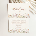 Terracotta Wildflower Bridal Shower Thank You Card<br><div class="desc">Express your gratitude with our Terracotta Wildflower Bridal Shower Thank You Card. This beautifully designed card captures the essence of nature's charm, featuring vibrant wildflowers against a warm terracotta backdrop. The delicate wildflowers symbolize the beauty and uniqueness of each moment shared during the bridal shower. The terracotta colour palette adds...</div>