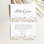 Terracotta Wildflower Bridal Shower Thank You Card<br><div class="desc">Express your gratitude with our Terracotta Wildflower Bridal Shower Thank You Card. This beautifully designed card captures the essence of nature's charm, featuring vibrant wildflowers against a warm terracotta backdrop. The delicate wildflowers symbolize the beauty and uniqueness of each moment shared during the bridal shower. The terracotta colour palette adds...</div>