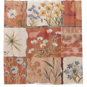 Terracotta Wildflower Patchwork Boho Rustic Spring