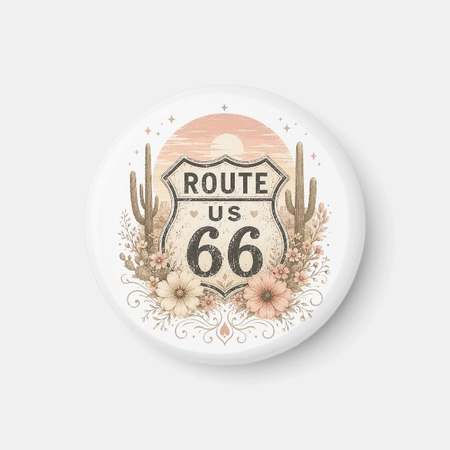 Terracotta Wildflower Roadside Keepsake Magnet (Front)