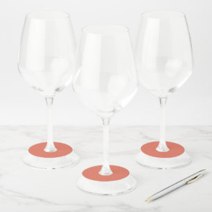 Terracotta  wine glass tag