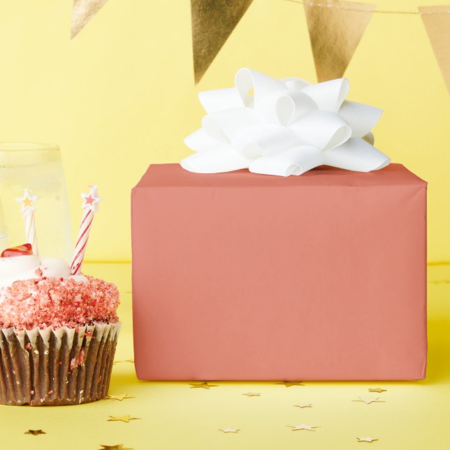 Terracotta  wrapping paper (Birthday Party)
