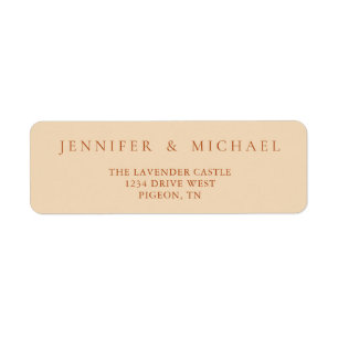 Terracotta Yellow Tone Simple Minimalistic Wedding