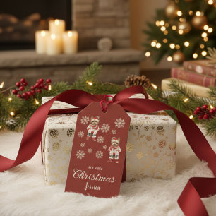 Terracotta Yorkie Christmas Gift Tags