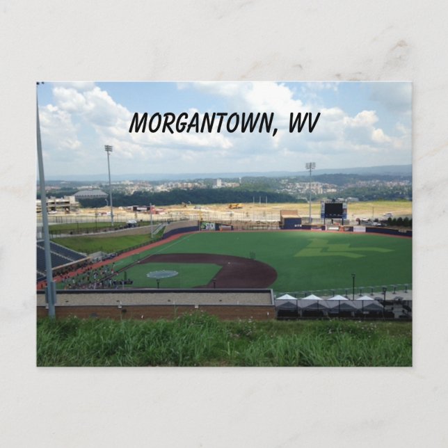 Terrain de baseball près de Morgantown, WV Cartes  (Devant)