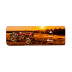 Terrain de ferme tracteur Vintage Red Farm