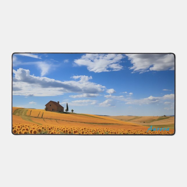 Terrain de tournesol personnalisé et un tapis de b (Recto)