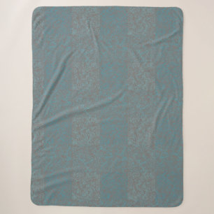 Terrain Pattern Blue 01bx4 Grey BG Sherpa Blanket