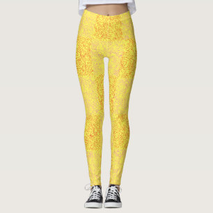 Terrain Pattern Red 01x4B Black BG Leggings
