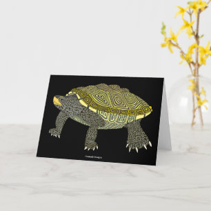 Terrapin (black) - Greeting Card