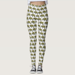 Terrapin (motif blanc) - Leggings pour femmes