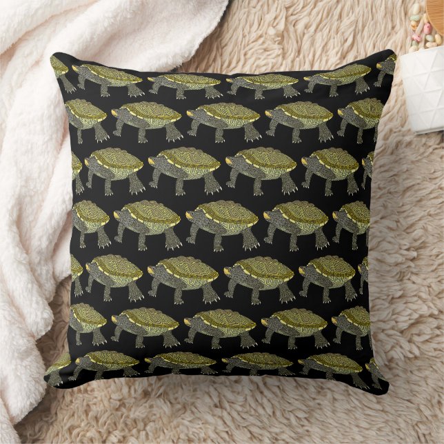 Terrapin (pattern black) - Pillow (Blanket)