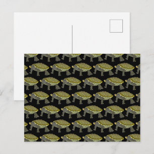 Terrapin (pattern black) - Postcard