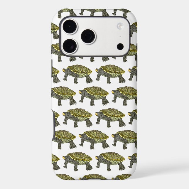 Terrapin (pattern white) - iPhone Case (Verso)