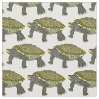 Terrapin (white) - Combed Cotton Fabric