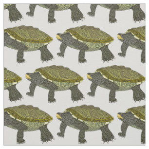 Terrapin (white) - Cotton Twill Fabric