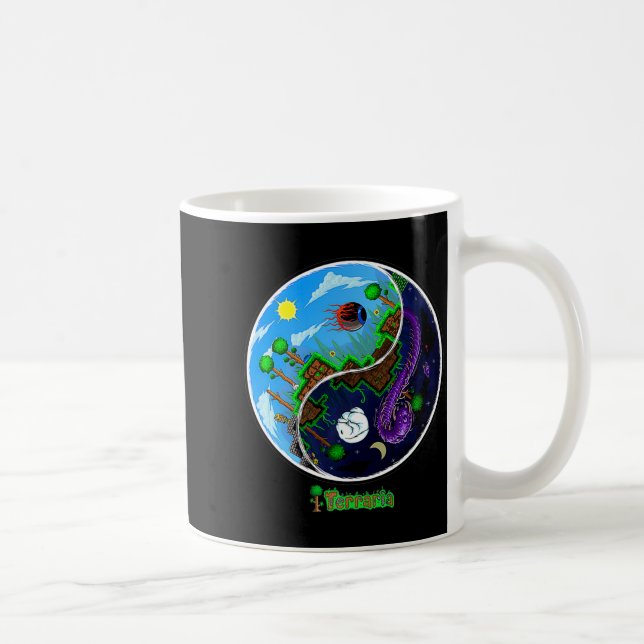 Terraria Night And Day T Shirt  Coffee Mug (Right)