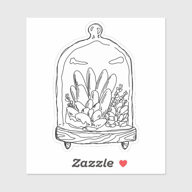 Terrarium Dome Sticker (Sheet)