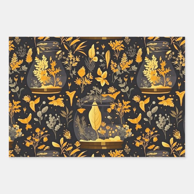 Terrariums en papier de découpage Jeu de 3 (Devant)