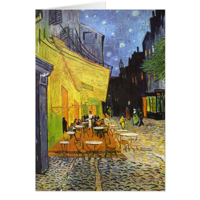 Terrasse du café Van Gogh la nuit (Devant)
