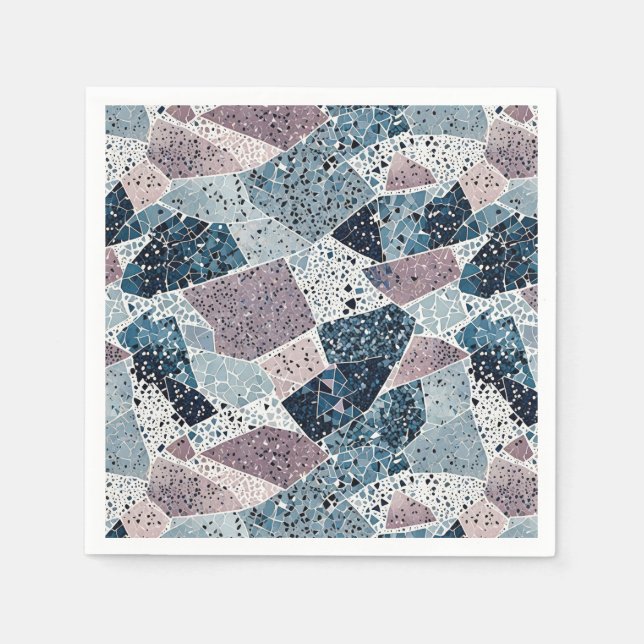 Terrazzo Abstract Design Napkin (Front)