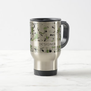 Terrazzo Architectural Designer Colourful Office Travel Mug