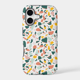 Terrazzo Corail Vert et Taches Dorées